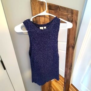 Gap knit sleeveless top